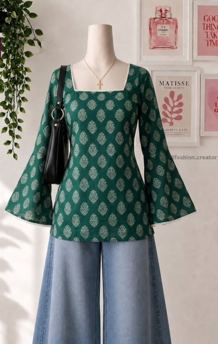 Frida Mirror Kurti